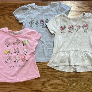 Minnie Mouse and Frozen tops